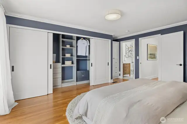 Built-in closet.