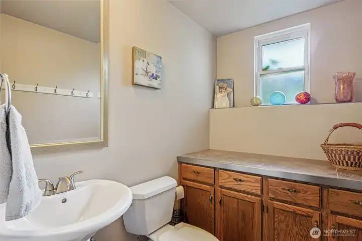 half bath down