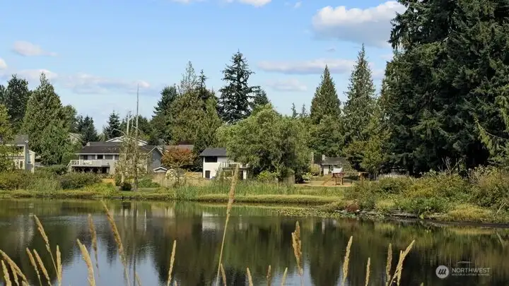 There’s something special about catching sight of your own home from across the lake on an evening walk, a quiet reminder of the peace and beauty that surround you.
