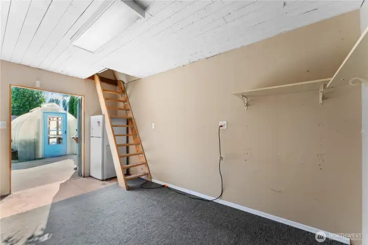 Interior of Shed