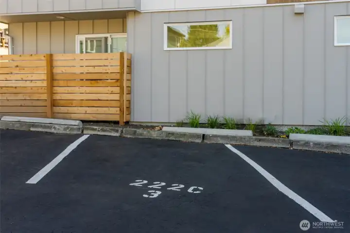 Dedicated parking ensures convenience in the heart of the city.