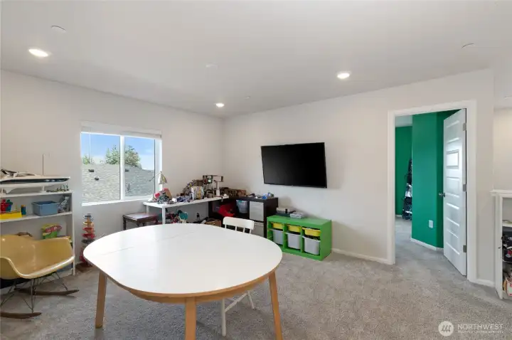 Upstairs family room