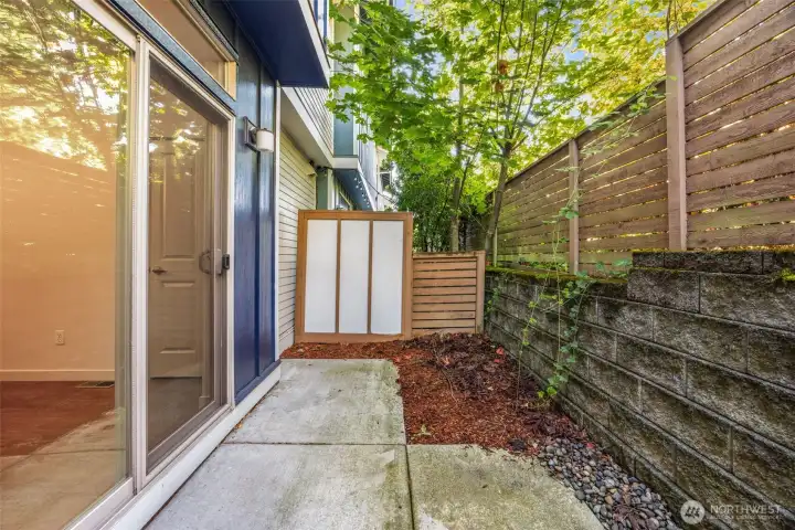 Private patio