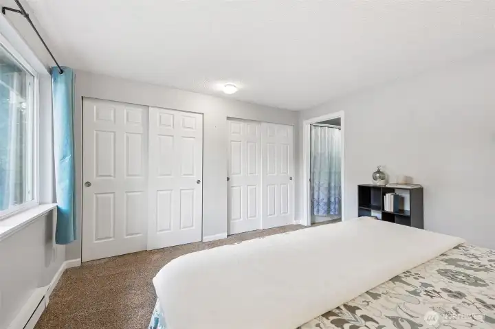 Primary Suite has private access to upper level full bath