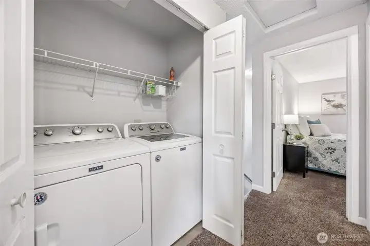 Full size washer & dryer