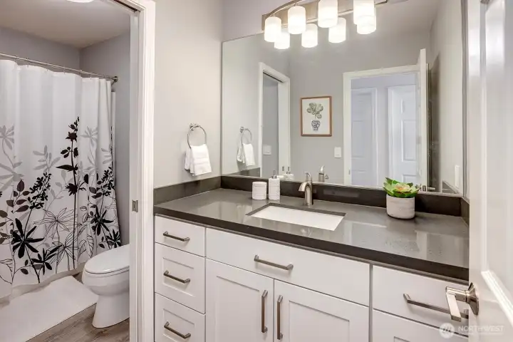 Secondary Upstairs bathroom- remodeled.