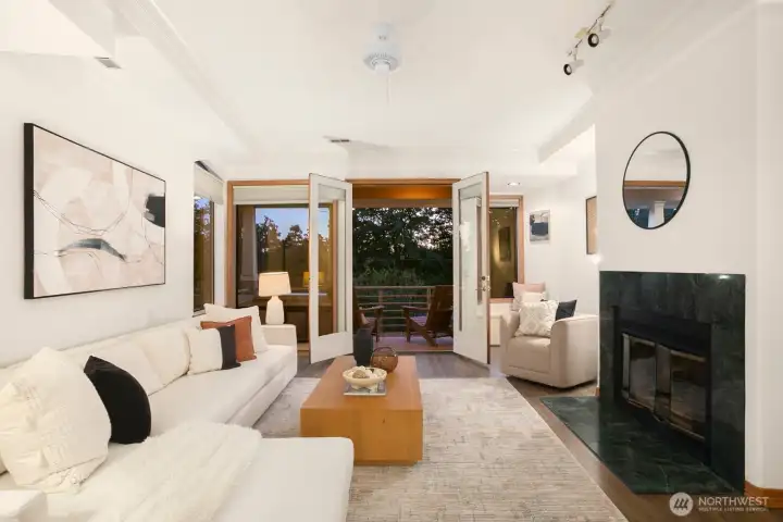 The flow between rooms is effortless on the main floor