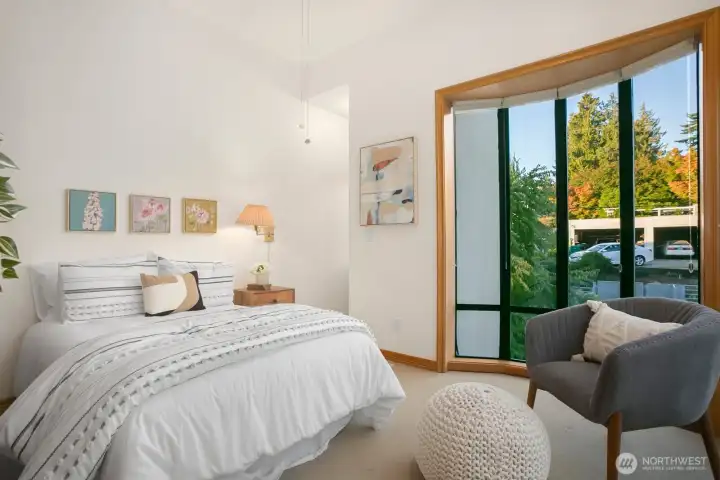 2nd bedroom, like all other spaces is light-filled.