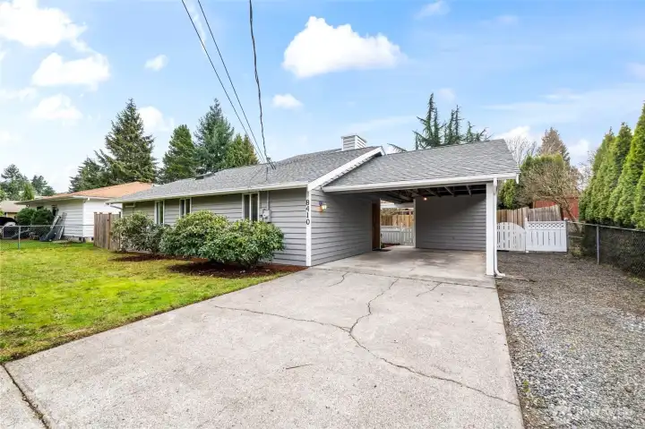 Front Entrance with Carport