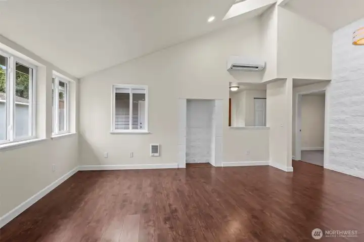 Living area from the kitchen