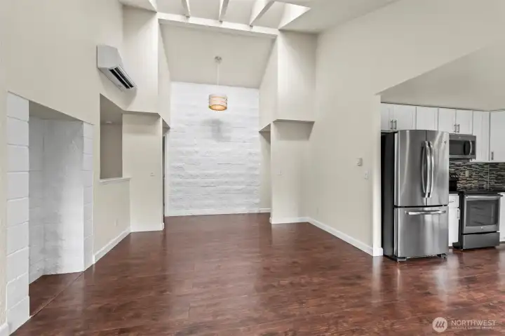 Living dining and kitchen area