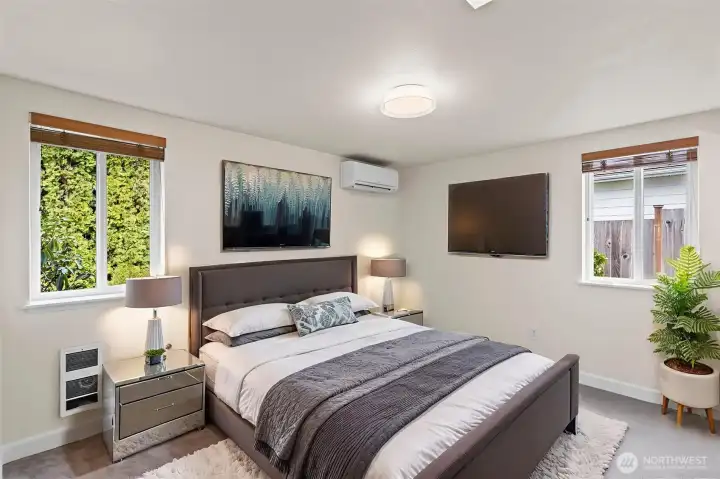 Virtually Staged Primary Bedroom