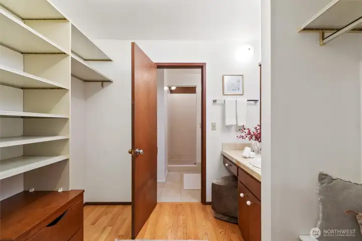 Primary closet/bath
