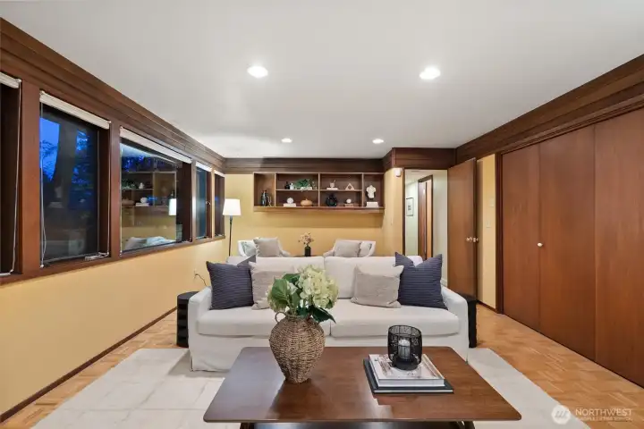 Lower level family/rec room