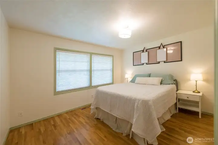 Comfortable bedroom on the main living area.