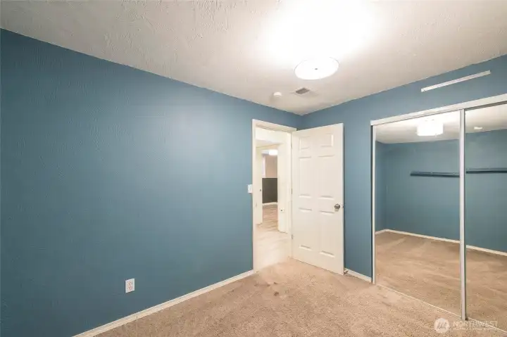 Another view of the bedroom on the lower level.