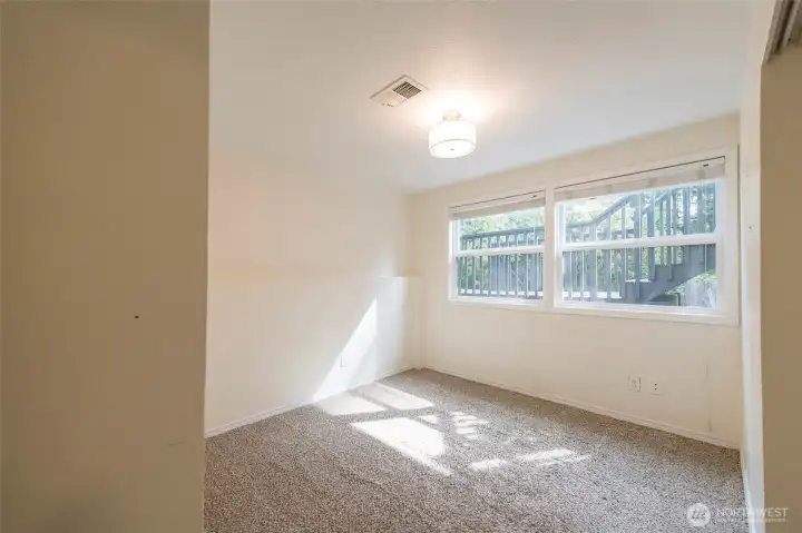 Bedroom on lower level.