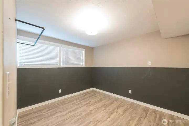 Bedroom on lower level.
