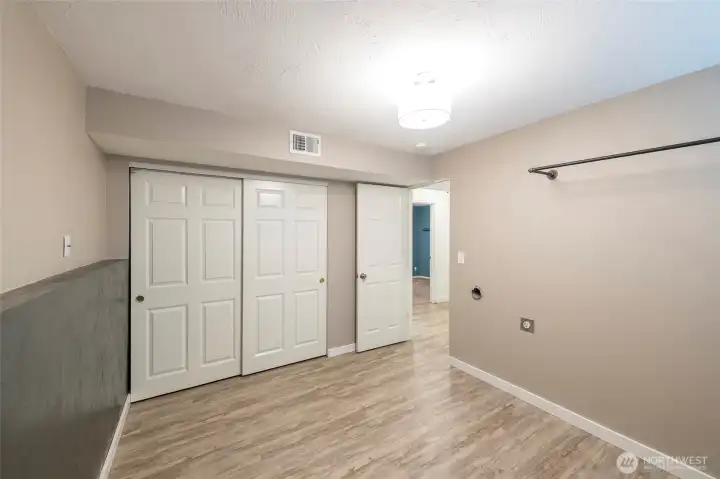 Another view of the bedroom on the lower level.