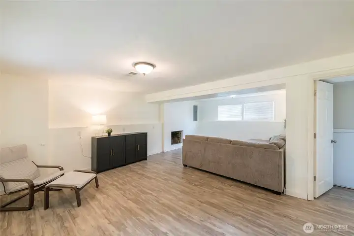 Comfortable lower-level retreat.
