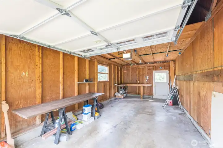 Garage interior.