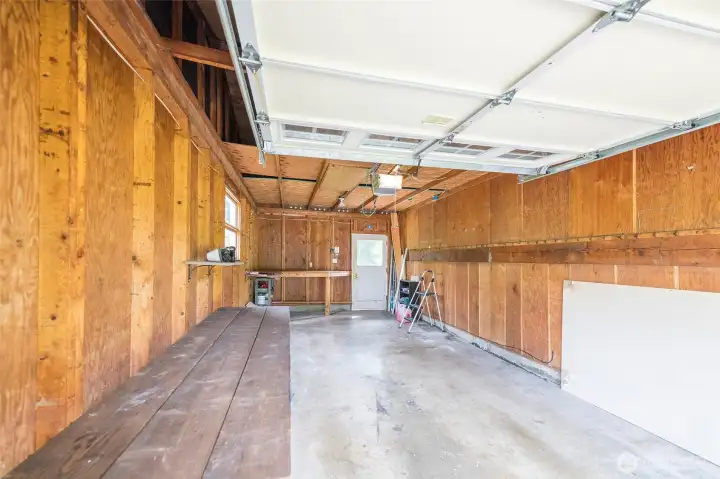 Garage interior.