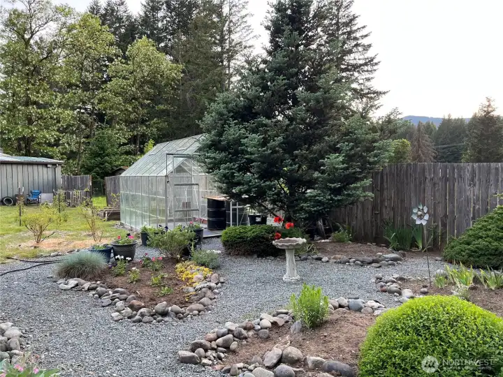 Low maintenance landscaping.