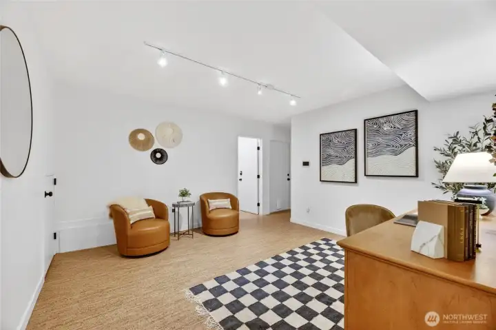 Lower level rec room.