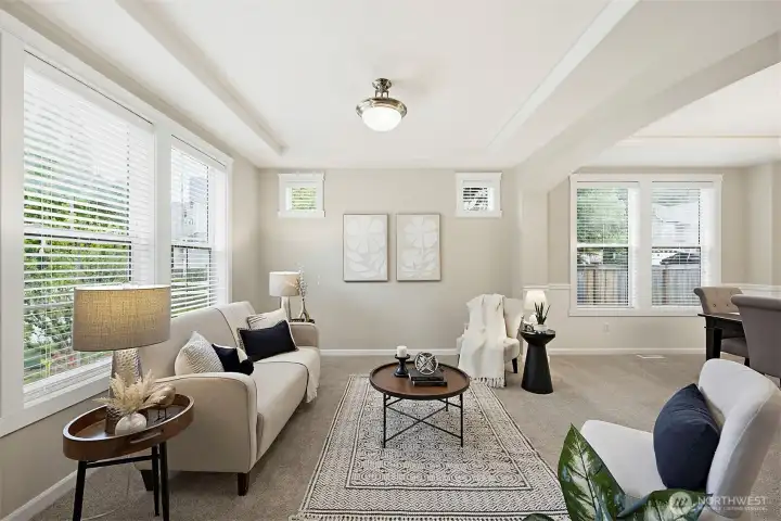 Formal living area or open den Formal living area or open den