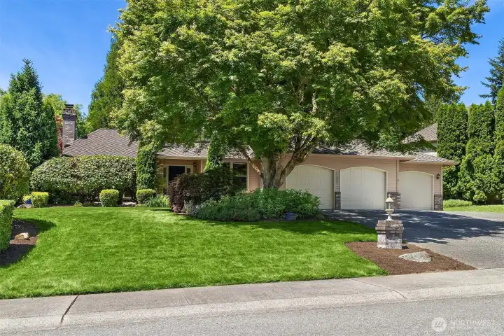 This home sits on a large  10,971 square foot lot / Nice big front lawn and garden space!