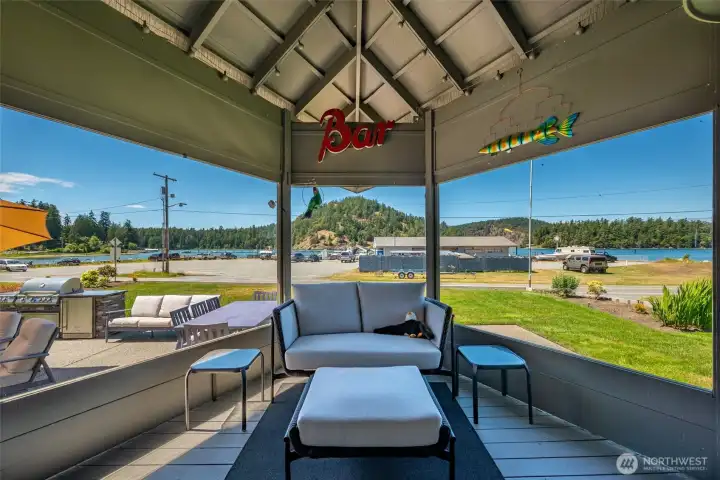 Covered gazebo/sunroom for year round entertaining
