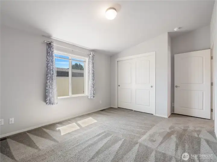 The closet space is identical to the primary closet.