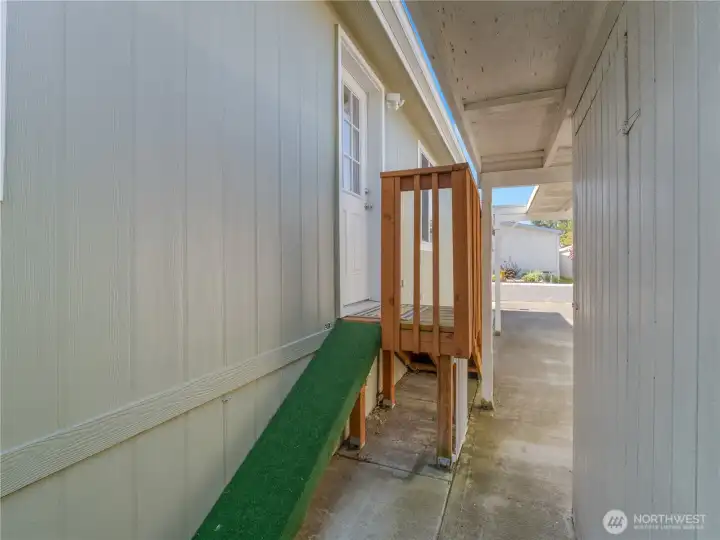 Have a furry friend? This home has a ramp to accommodate.