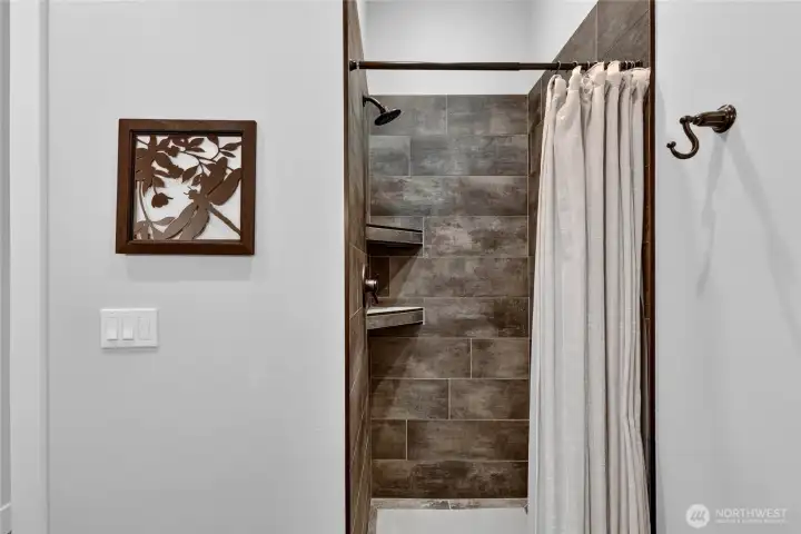 Custom finishes set the tone.