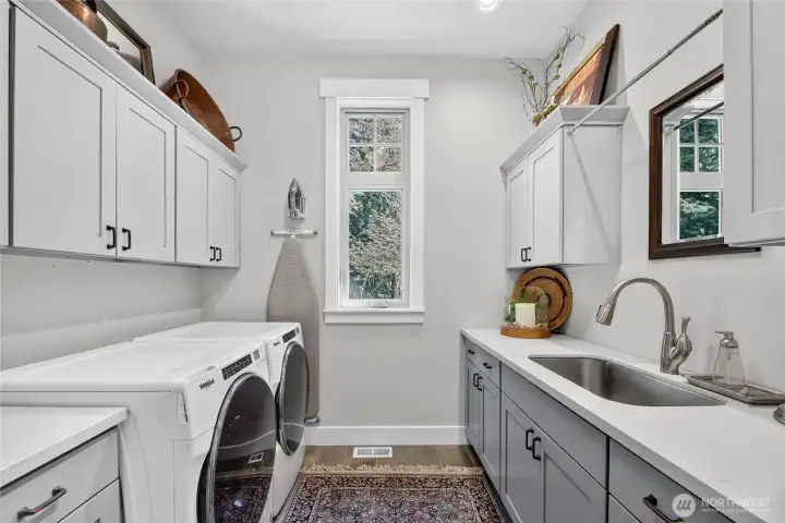 Main floor Laundry - convenience and storage.