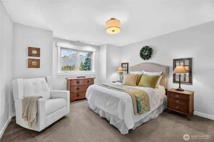 Bedroom 3 is spacious - a great view!