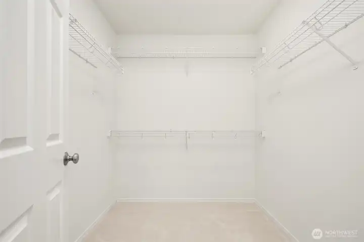 Primary closet Primary closet