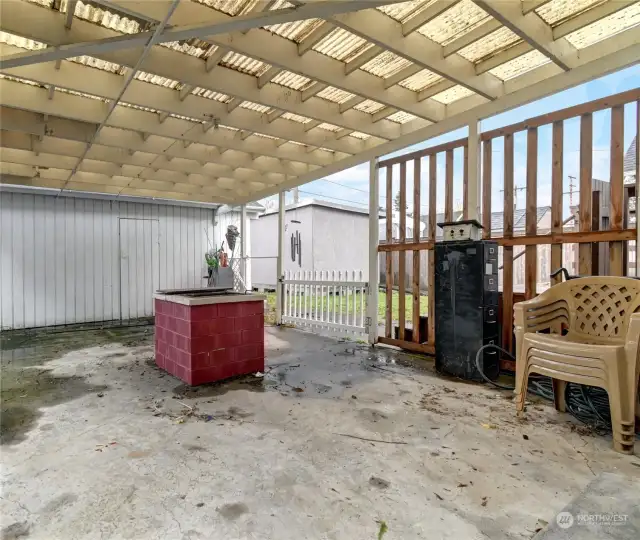 Covered patio