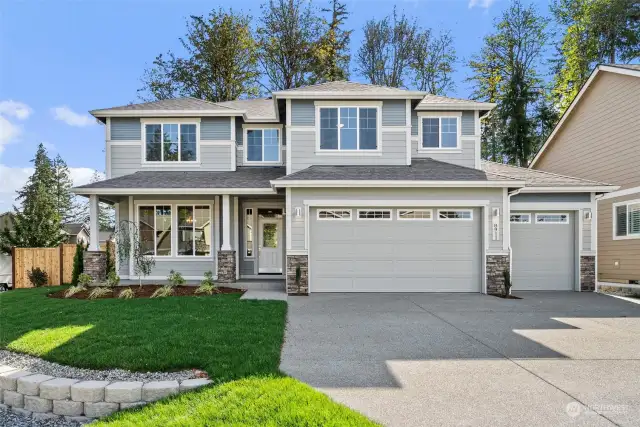 Similar home, not actual. Lot 294- 3 -Car garage The Rainier plan# 2553 3 bed + oversized bonus or 4th bedroom. 2.5 baths.   711 Maggee St SE Lacey WA 98513.