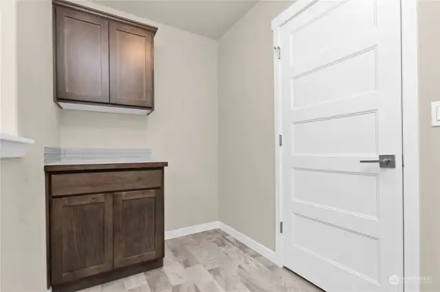 Similar home, not actual. Laundry room conveniently located upstairs.