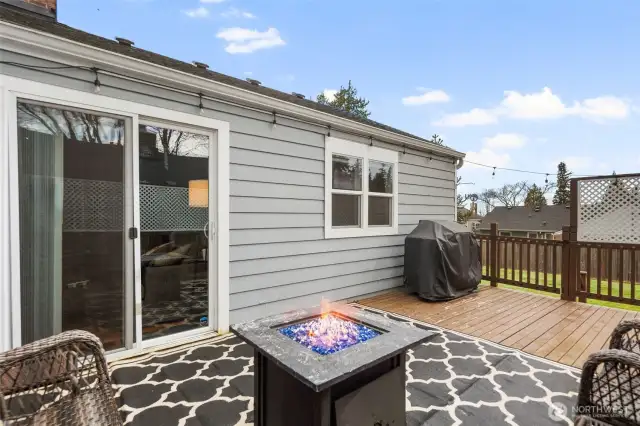 Take a walk down the deck stairs to see your view and highly spacious back yard.