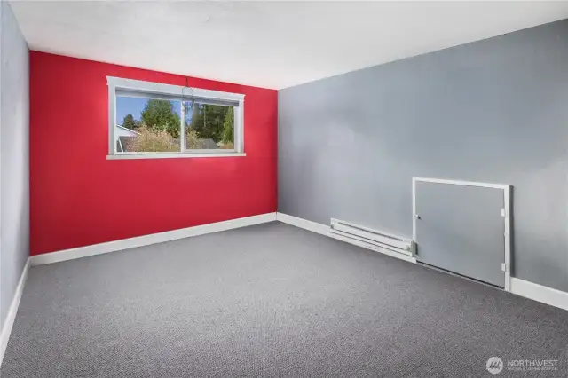 Primary bedroom is upstairs.