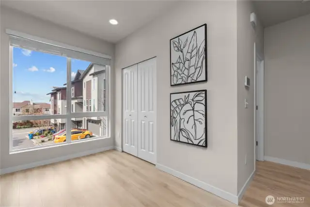 Pantry space with large picture window overlooking Griffin Place
