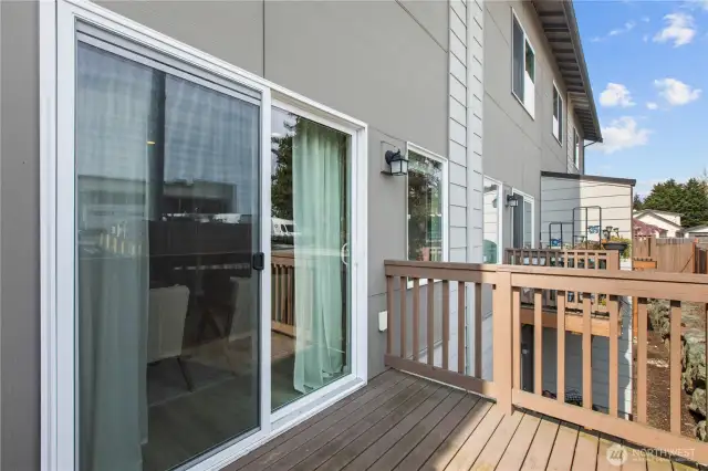 Balcony off the main living area – perfect for morning coffee or sunset relaxation.