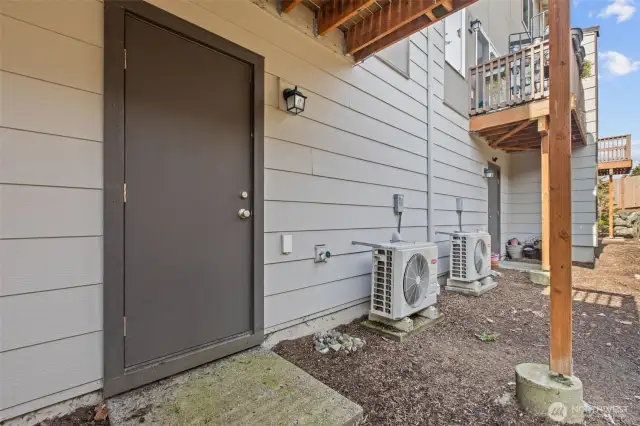 Back Patio Space accessed from the rear of the garage.