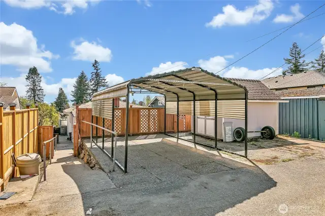 Carport parking.