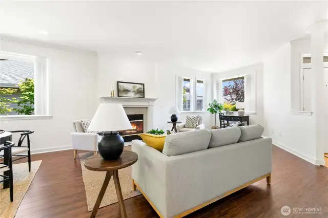 Peep the freshly painted walls and custom upgraded crown molding throughout!