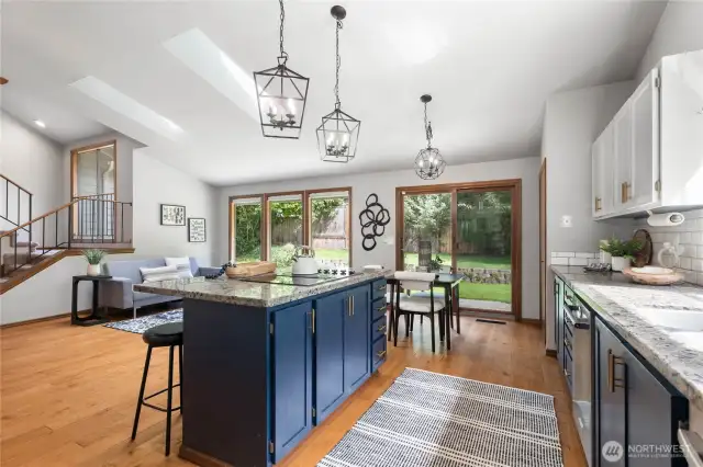 Open living and easy access to the backyard for BBQs!