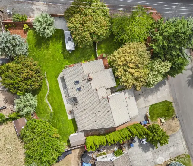 Overview of property. Sweet corner lot!