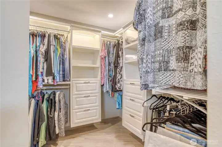 Primary closet